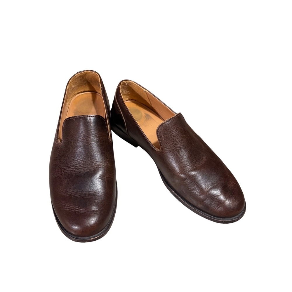Tecovas Monterrey Loafers Men 9.5 D Handmade Leather Slip On Shoes Hickory